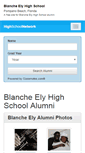 Mobile Screenshot of blancheelyhighschoolalumni.com